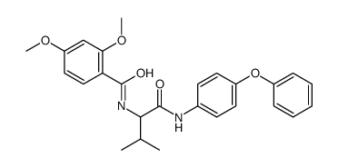 Benzamide, 2,4-dimethoxy-N-[2-methyl-1-[[(4-phenoxyphenyl)amino]carbonyl]propyl]- (9CI) Structure