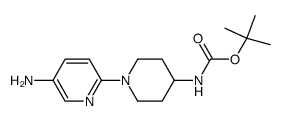 TERT-BUTYL 1-(5-AMINOPYRIDIN-2-YL)PIPERIDIN-4-YLCARBAMATE structure