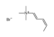 trimethyl(penta-1,3-dienyl)azanium,bromide Structure