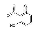 2-nitro-1-oxy-pyridin-3-ol结构式