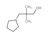 1-Pyrrolidinepropanol, b,b-dimethyl-结构式