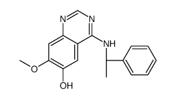 7-methoxy-4-[[(1R)-1-phenylethyl]amino]quinazolin-6-ol Structure