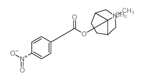 (3,8-dimethyl-3-azabicyclo[3.2.1]oct-8-yl) 4-nitrobenzoate结构式