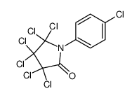 3,3,4,4,5,5-hexachloro-1-(4-chloro-phenyl)-pyrrolidin-2-one Structure