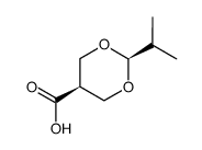 cis-5-Carboxy-2-isopropyl-1,3-dioxan Structure