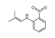 2-nitro-N-(2-methyl-1-propen-1-yl)benzenamine Structure