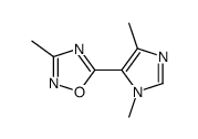 5-(3,5-Dimethyl-3H-imidazol-4-yl)-3-methyl-[1,2,4]oxadiazole Structure