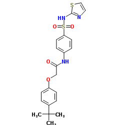 2-[4-(2-Methyl-2-propanyl)phenoxy]-N-[4-(1,3-thiazol-2-ylsulfamoyl)phenyl]acetamide Structure