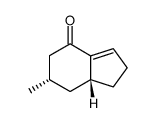 (6S,7aR)-6-Methyl-1,2,5,6,7,7a-hexahydro-inden-4-one结构式