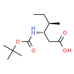 D-beta-homoisoleucine-Boc Structure