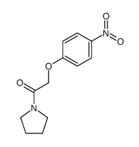 2-(4-nitrophenoxy)-1-(pyrrolidin-1-yl)ethanone structure