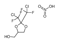 [2,2-bis[chloro(difluoro)methyl]-1,3-dioxolan-4-yl]methanol,nitric acid Structure