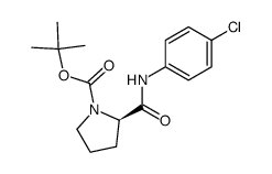 N-Boc-D-proline-4-chlorophenylamide结构式