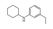 Benzenamine, N-cyclohexyl-3-ethyl- (9CI) structure