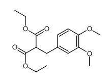 diethyl 2-[(3,4-dimethoxyphenyl)methyl]propanedioate结构式