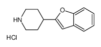 4-(benzofuran-2-yl)piperidine hydrochloride结构式