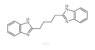 Benzimidazole, 2,2-tetramethylenebis-, dihydrochloride Structure