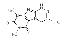 3,7,9-trimethyl-1,4-dihydropurino[8,7-c][1,2,4]triazine-6,8-dione Structure