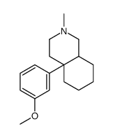 4a-(3-methoxyphenyl)-2-methyl-1,3,4,5,6,7,8,8a-octahydroisoquinoline结构式