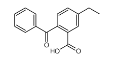 2-benzoyl-5-ethyl-benzoic acid Structure