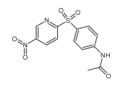 4'-(5-Nitro-2-pyridinylsulfonyl)acetanilide结构式