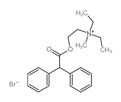 2-(2,2-diphenylacetyl)oxyethyl-diethyl-methylazanium,bromide Structure