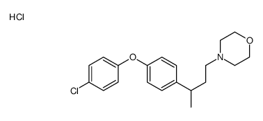 4-[3-[4-(4-chlorophenoxy)phenyl]butyl]morpholine,hydrochloride Structure