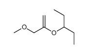 3-(3-methoxyprop-1-en-2-yloxy)pentane结构式