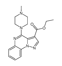 4-(4-methyl-piperazin-1-yl)-pyrazolo[1,5-a]quinoxaline-3-carboxylic acid ethyl ester Structure