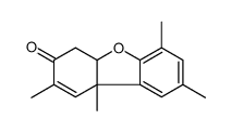 2,6,8,9b-tetramethyl-4,4a-dihydrodibenzofuran-3-one Structure