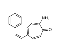 2-amino-5-[2-(4-methylphenyl)ethenyl]cyclohepta-2,4,6-trien-1-one Structure