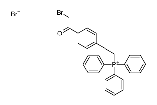 [4-(2-bromoacetyl)phenyl]methyl-triphenylphosphanium,bromide Structure