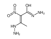 3-hydrazinyl-2-nitrobut-2-enehydrazide Structure