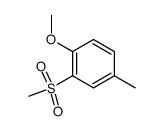 2-methoxy-5-methylphenyl methyl sulphone Structure