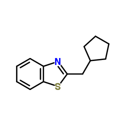 Benzothiazole, 2-(cyclopentylmethyl)- (9CI) structure