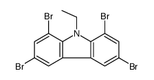 1,3,6,8-tetrabromo-9-ethylcarbazole Structure