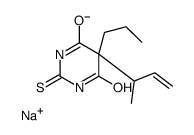 5-(1-Methyl-2-propenyl)-5-propyl-2-sodiothio-4,6(1H,5H)-pyrimidinedione structure