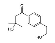 3-hydroxy-1-[4-(2-hydroxyethyl)phenyl]-3-methylbutan-1-one结构式