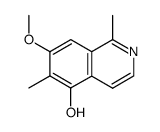 5-hydroxy-7-methoxy-1,6-dimethylisoquinoline结构式