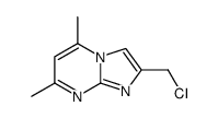 2-(chloromethyl)-5,7-dimethylimidazo[1,2-a]pyrimidine Structure