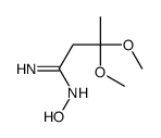 N'-hydroxy-3,3-dimethoxybutanimidamide Structure