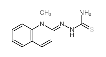 Hydrazinecarbothioamide,2-(1-methyl-2(1H)-quinolinylidene)- Structure