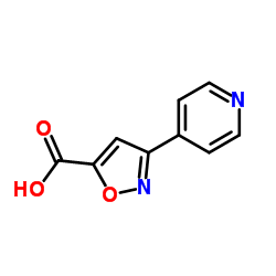 3-Pyridin-4-yl-isoxazole-5-carboxylic acid structure