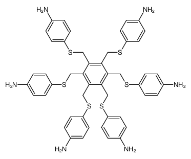 Hexakis(p-aminophenylthiomethyl)benzol Structure