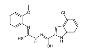 1-[(4-chloro1H-indole-2-carbonyl)amino]-3-(2-methoxyphenyl)thiourea picture