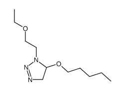 1-(2-ethoxy-ethyl)-5-pentyloxy-4,5-dihydro-1H-[1,2,3]triazole结构式