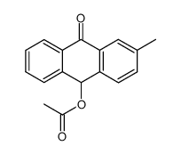 10-acetoxy-2-methyl-anthrone结构式