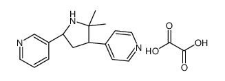 3-[(2S,4S)-5,5-dimethyl-4-pyridin-4-ylpyrrolidin-2-yl]pyridine,oxalic acid结构式