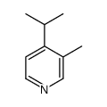 3-methyl-4-propan-2-ylpyridine结构式