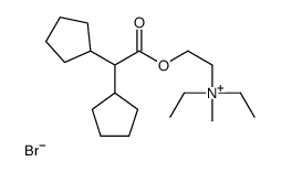 2-(2,2-dicyclopentylacetyl)oxyethyl-diethyl-methylazanium,bromide结构式